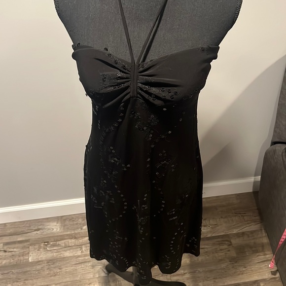 Black Dress with sparkles Sz L - Picture 4 of 6